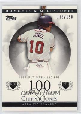 2007 Topps Moments & Milestones - [Base] #22-100 - Chipper Jones (1999 NL MVP - 110 RBI) /150