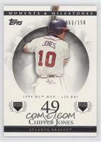 Chipper Jones (1999 NL MVP - 110 RBI) #/150