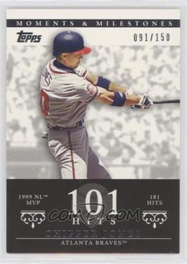 2007 Topps Moments & Milestones - [Base] #23-101 - Chipper Jones (1999 NL MVP - 181 Hits) /150