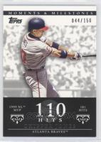 Chipper Jones (1999 NL MVP - 181 Hits) #/150