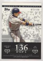 Chipper Jones (1999 NL MVP - 181 Hits) #/150