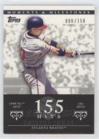 Chipper Jones (1999 NL MVP - 181 Hits) #/150