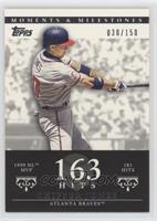 Chipper Jones (1999 NL MVP - 181 Hits) #/150