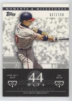 Chipper Jones (1999 NL MVP - 181 Hits) #/150