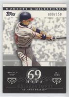 Chipper Jones (1999 NL MVP - 181 Hits) #/150