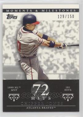 2007 Topps Moments & Milestones - [Base] #23-72 - Chipper Jones (1999 NL MVP - 181 Hits) /150