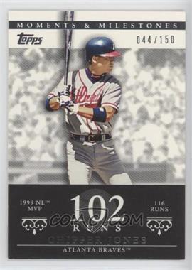 2007 Topps Moments & Milestones - [Base] #24-102 - Chipper Jones (1999 NL MVP - 116 Runs) /150