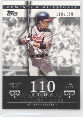 2007 Topps Moments & Milestones - [Base] #24-110 - Chipper Jones (1999 NL MVP - 116 Runs) /150