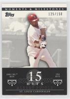 Albert Pujols (2001 NL ROY - 194 Hits) [EX to NM] #/150