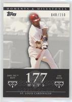 Albert Pujols (2001 NL ROY - 194 Hits) #/150