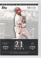 Albert Pujols (2001 NL ROY - 194 Hits) #/150