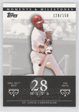 2007 Topps Moments & Milestones - [Base] #3-28 - Albert Pujols (2001 NL ROY - 194 Hits) /150