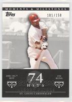 Albert Pujols (2001 NL ROY - 194 Hits) #/150