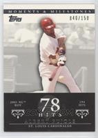 Albert Pujols (2001 NL ROY - 194 Hits) [Good to VG‑EX] #/150