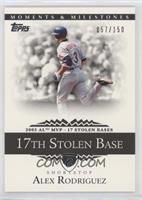 Alex Rodriguez (2003 AL MVP - 17 Stolen Bases) #/150