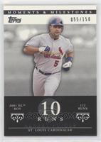 Albert Pujols (2001 NL ROY - 112 Runs) #/150