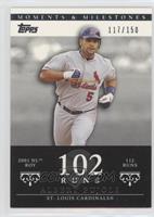 Albert Pujols (2001 NL ROY - 112 Runs) #/150