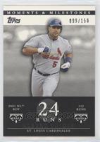 Albert Pujols (2001 NL ROY - 112 Runs) #/150