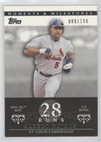 Albert Pujols (2001 NL ROY - 112 Runs) #/150