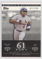 Albert Pujols (2001 NL ROY - 112 Runs) #/150