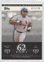 Albert Pujols (2001 NL ROY - 112 Runs) #/150