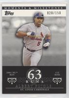 Albert Pujols (2001 NL ROY - 112 Runs) #/150