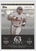 Albert Pujols (2001 NL ROY - 112 Runs) #/150