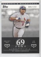 Albert Pujols (2001 NL ROY - 112 Runs) #/150