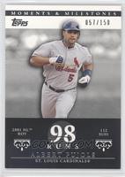 Albert Pujols (2001 NL ROY - 112 Runs) #/150