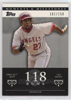 Vladimir Guerrero (2004 AL MVP - 124 Runs) #/150