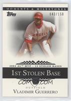 Vladimir Guerrero (2004 AL MVP - 13 Stolen Bases) #/150