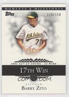 Barry Zito (2002 AL Cy Young - 23 Wins) #/150