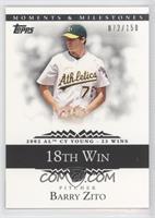 Barry Zito (2002 AL Cy Young - 23 Wins) #/150