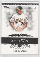 Barry Zito (2002 AL Cy Young - 23 Wins) #/150