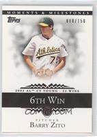 Barry Zito (2002 AL Cy Young - 23 Wins) #/150