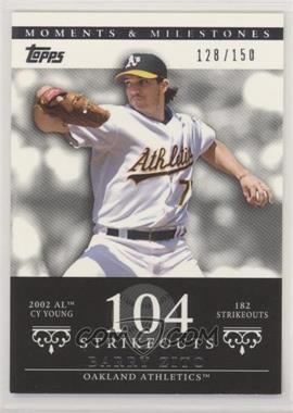 2007 Topps Moments & Milestones - [Base] #49-104 - Barry Zito (2002 AL Cy Young - 182 Strikeouts) /150