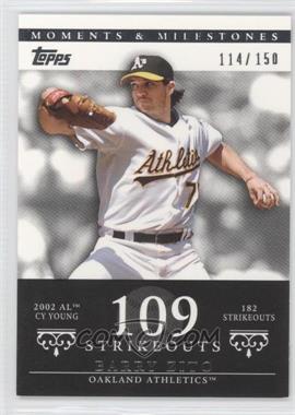 2007 Topps Moments & Milestones - [Base] #49-109 - Barry Zito (2002 AL Cy Young - 182 Strikeouts) /150