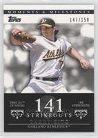 Barry Zito (2002 AL Cy Young - 182 Strikeouts) #/150