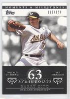 Barry Zito (2002 AL Cy Young - 182 Strikeouts) #/150