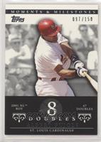 Albert Pujols (2001 NL ROY - 47 Doubles) [Noted] #/150