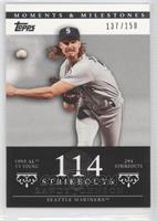 Randy Johnson (1995 AL Cy Young - 294 Strikeouts) #/150