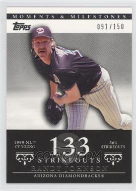 2007 Topps Moments & Milestones - [Base] #55-133 - Randy Johnson (1999 NL Cy Young - 364 Strikeouts) /150