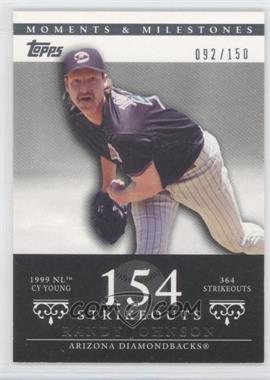 2007 Topps Moments & Milestones - [Base] #55-154 - Randy Johnson (1999 NL Cy Young - 364 Strikeouts) /150