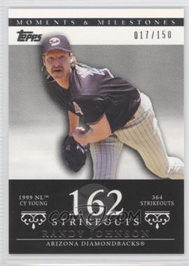 2007 Topps Moments & Milestones - [Base] #55-162 - Randy Johnson (1999 NL Cy Young - 364 Strikeouts) /150