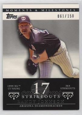 2007 Topps Moments & Milestones - [Base] #55-17 - Randy Johnson (1999 NL Cy Young - 364 Strikeouts) /150