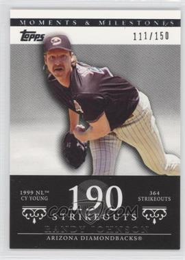 2007 Topps Moments & Milestones - [Base] #55-190 - Randy Johnson (1999 NL Cy Young - 364 Strikeouts) /150
