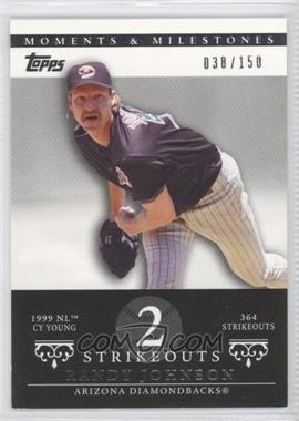2007 Topps Moments & Milestones - [Base] #55-2 - Randy Johnson (1999 NL Cy Young - 364 Strikeouts) /150