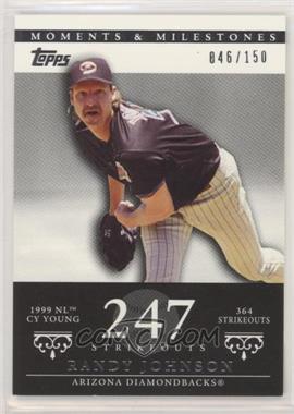 2007 Topps Moments & Milestones - [Base] #55-247 - Randy Johnson (1999 NL Cy Young - 364 Strikeouts) /150