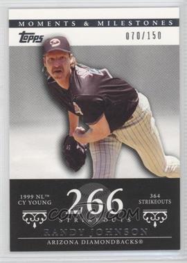 2007 Topps Moments & Milestones - [Base] #55-266 - Randy Johnson (1999 NL Cy Young - 364 Strikeouts) /150