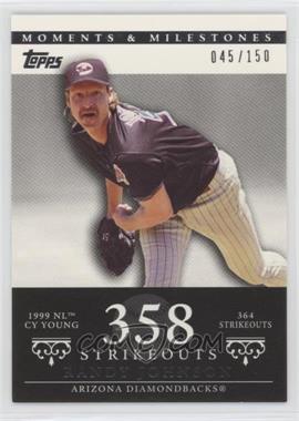 2007 Topps Moments & Milestones - [Base] #55-358 - Randy Johnson (1999 NL Cy Young - 364 Strikeouts) /150